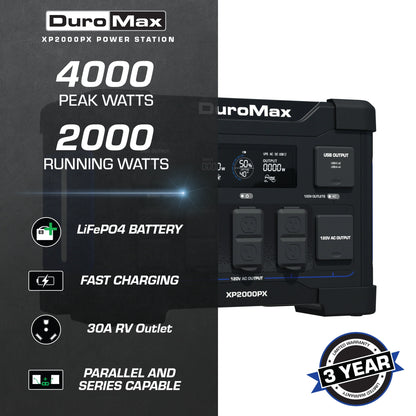 2000 Watt 1843 Wh Lifepo4 Portable Battery Backup Power Station