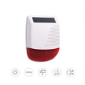 433Mhz High Decibel Outdoor Solar Wireless Siren Loudspeaker Waterproof Strobe for Smart Home Security Burglar Alarm System