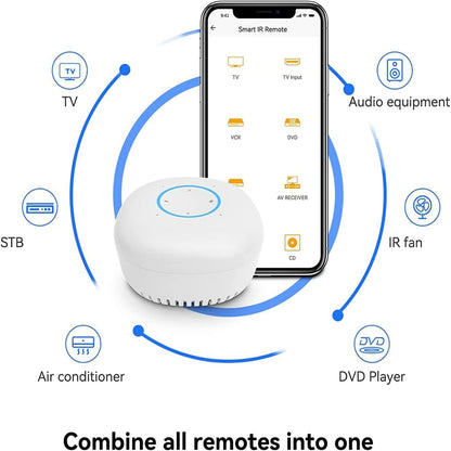 Smart Home Hub with Speaker | Universal Remote Control | with IR Blaster, Alexa Built-In | App/Voice Controller | for Alarm System, AVS Gateway
